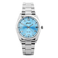 J-three Japanese-quartz Movement Round Case Dress Watch (37204 Blue)