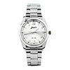J-three Japanese-quartz Movement Round Case Dress Watch (37204 White)