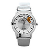 J-three Japanese-quartz Movement Round Case Fasion Watch (39201 White)