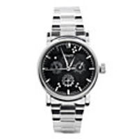 J-three Japanese-quartz Movement Round Case Fasion Watch (39203 Blue Black)