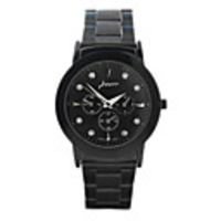 J-three Japanese-quartz Movement Round Case Fasion Watch (39302 Black)