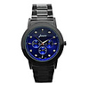 J-three Japanese-quartz Movement Round Case Fasion Watch (39302 Blue)