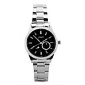 J-three Japanese-quartz Movement Round Case Fasion Watch (39400 Black)