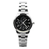 J-three Japanese-quartz Movement Round Case Fasion Watch (40202 Black)