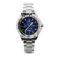 J-three Japanese-quartz Movement Round Case Man
