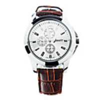 J-three Japanese-quartz Movement Round Case Sports Watch (39103 White)