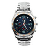 J-three Japanese-quartz Movement Round Case Sports Watch (40205 Blue)