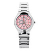 J-three Japanese-quartz Movement Round Case Sports Watch (40300 Pink)