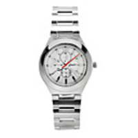 J-three Japanese-quartz Movement Round Case Sports Watch (40300 White)
