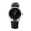 J-two Japanese-quartz Movement Round Case Dress Watch (39505 Black)