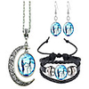 jack and sally nightmare before christmas moon pendant necklace,  earrings,  bracelet,  charms gift (b)