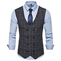 James Bond Gentleman Kingsman Vintage Double Breasted Waistcoat Men