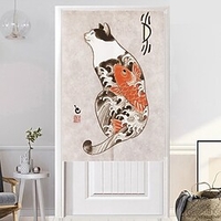 Janpanese Style Door Curtain Entrance Partition Half Curtain Fabric Curtain Living Room Bed Room Kitchen miniinthebox