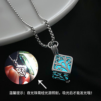 japanese and korean style tree of life pendant titanium steel necklace luminous ins style simple hollow titanium steel pendant luminous necklace miniinthebox