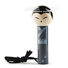 Japanese Dolls Portable Mini Fan Gray