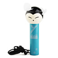 Japanese Dolls Portable Mini Fan Green