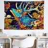 Japanese Painting Style Wall Tapestry Art Decor Blanket Curtain Hanging Home Bedroom Living Room Decoration Ukiyo-e Whale Snake Deer Animal Sea Ocean Wave Mountian Crane