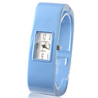 Japanese PC Movement Plastic Band Bracelet Watch,  Blue
