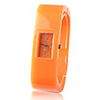 Japanese PC Movement Plastic Band Bracelet Watch,  Orange