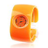 Japanese PC Movement Plastic Band Bracelet Watch,  Orange
