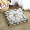 Japanese-style Coarse Linen Square CraftSeat Cushion Simple Home Office Chair Cushion Home Office Seat Bar Dining Chair Seat Pads Garden Floor Cushion