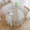 Japanese Style Cotton And Linen Small Fresh Tablecloth Literary Round Table Coffee Table Table Cloth