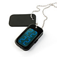 Japanese Style Necklace Blue Light LED Watch