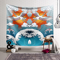 Japanese Style Wall Tapestry Art Decor Blanket Curtain Hanging Home Bedroom Living Room Decoration Polyester miniinthebox