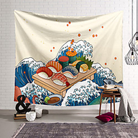 Japanese Style Wall Tapestry Art Decor Blanket Curtain Hanging Home Bedroom Living Room Decoration Polyester miniinthebox