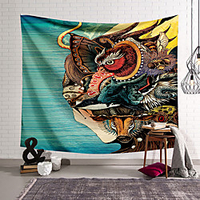 Japanese Style Wall Tapestry Art Decor Blanket Curtain Hanging Home Bedroom Living Room Decoration Polyester miniinthebox