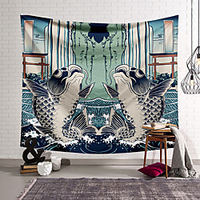 Japanese Style Wall Tapestry Art Decor Blanket Curtain Hanging Home Bedroom Living Room Decoration Polyester miniinthebox