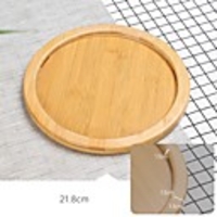 Japanese-style Wooden Tray Round Tea Tray Bamboo Dish Plate Restaurant Casserole Fruit Plate