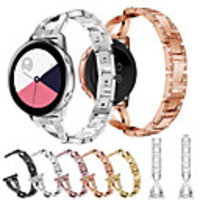 Jewelry Diamond Watch Band For Samsung Galaxy Watch Active 2 / Galaxy Watch 42mm / Gear S2 Classic / Gear Sport Replaceable Stainless Steel Bracelet Wrist Strap Wristband