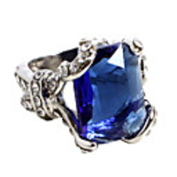 Jewelry Inspired by Black Butler Ciel Phantomhive Anime Cosplay Accessories Ring Artificial Gemstones Alloy Men