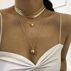 jewelry,  personalized round ball pendant set item,  creative dice mix match snake bone chain necklace female miniinthebox