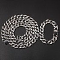 Jewelry Set Cuban Link Precious European Trendy Earrings Jewelry Gold / Silver For Party Evening Street Festival 1 set