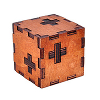 Jigsaw Puzzle Wooden Puzzle IQ Brain Teaser Luban Lock Wooden Model IQ Test Wooden Adults