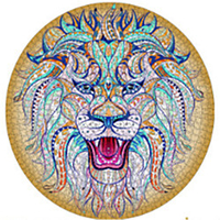 Jigsaw Puzzle Zodiac Horoscope Dinosaur Lion Mosaic Jigsaw Puzzle with Unique Jigsaw Puzzle Pieces Constellation Wood Puzzle Games for Family miniinthebox