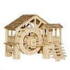 Jigsaw Puzzles Wooden Puzzles Building Blocks DIY Toys Water Mill 1 Wood Ivory Model Building Toy