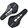 JIMAITEAM Bike Saddle / Bike Seat Breathable Comfort Reduces Chafing Hollow Design PU Leather Steel Silica Gel Cycling Road Bike Mountain Bike MTB Folding Bike Black White / Ergonomic / Ergonomic