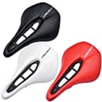 JIMAITEAM Bike Saddle / Bike Seat Extra Wide / Extra Large Breathable Comfort Hollow Design PU Leather Steel Silica Gel Cycling Road Bike Mountain Bike MTB Folding Bike Black White Red / Thick