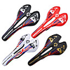 JIMAITEAM Bike Saddle / Bike Seat Extra Wide / Extra Large Breathable Cycling Professional Carbon Fiber Leather Cycling Road Bike Mountain Bike MTB BMX Black White Gold / Ergonomic