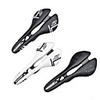 JIMAITEAM Bike Saddle / Bike Seat Lightweight Breathable Comfort Hollow Design Carbon Fiber Leather Full Carbon Cycling Road Bike Mountain Bike MTB BMX Black Black / White White / Ergonomic