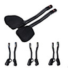 JIMAITEAM Carbon Fiber Bike Handlebar TT Handlebar Armrest Bars 22.2 mm 340 mm Lightweight Cycling High Strength Road Bike Mountain Bike MTB TT Cycling Black / Yellow Black Green Matte 3K