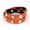 Joker Metal Accessories Double Leather Bracelet