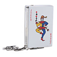 Joker Shaped LED Windproof Gas Lighter