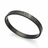 jonline24h mens womens stainless steel bracelet classic roman numeral cuff bangle black