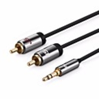 JSJ 3.5mm Adapter Cable,  3.5mm to 2RCA Adapter Cable Male - Male Gold-plated copper 5.0m(16Ft)
