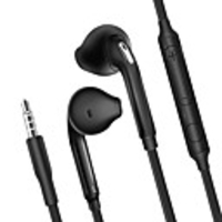 JSJ Wired In-ear Earphone Wired with Microphone with Volume Control for Mobile Phone