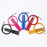 Jump Rope / Skipping Rope Sports Aluminium alloy Fitness Gym Workout Martial Arts Adjustable Size Durable Lightweight For Men
